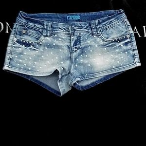 L'AMOUR Denim Shorts